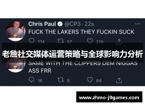 老詹社交媒体运营策略与全球影响力分析